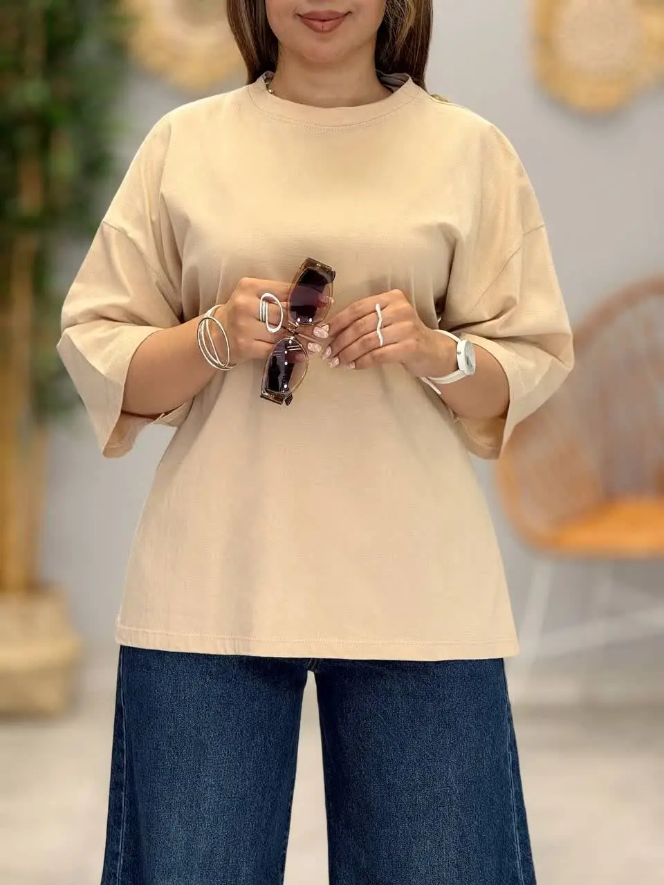 3419-تیشرت باکسی لاویسا